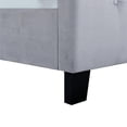 thumbnail image 5 of King Modern Wing Fabric Bed in Dove Gray, 5 of 7
