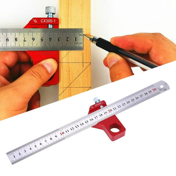 Measuring CX300-1 Woodworking Square Ruler / Scriber Hardware Measuring Tool For Height / Angle