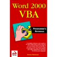thumbnail image 1 of Pre-Owned Word 2000 VBA Programmer's Reference (Paperback) 1861002556 9781861002556, 1 of 1