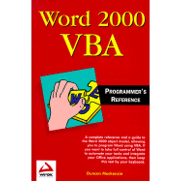 Pre-Owned Word 2000 VBA Programmer's Reference (Paperback) 1861002556 9781861002556