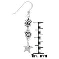 thumbnail image 3 of Jewelry Trends Sterling Silver Seashell and Starfish Long Dangle Earrings, 3 of 3