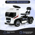 thumbnail image 3 of Gymax 6V Kids Electric Ride-on Truck Battery Powered Ride-on Toy w/ LED Lights White, 3 of 10