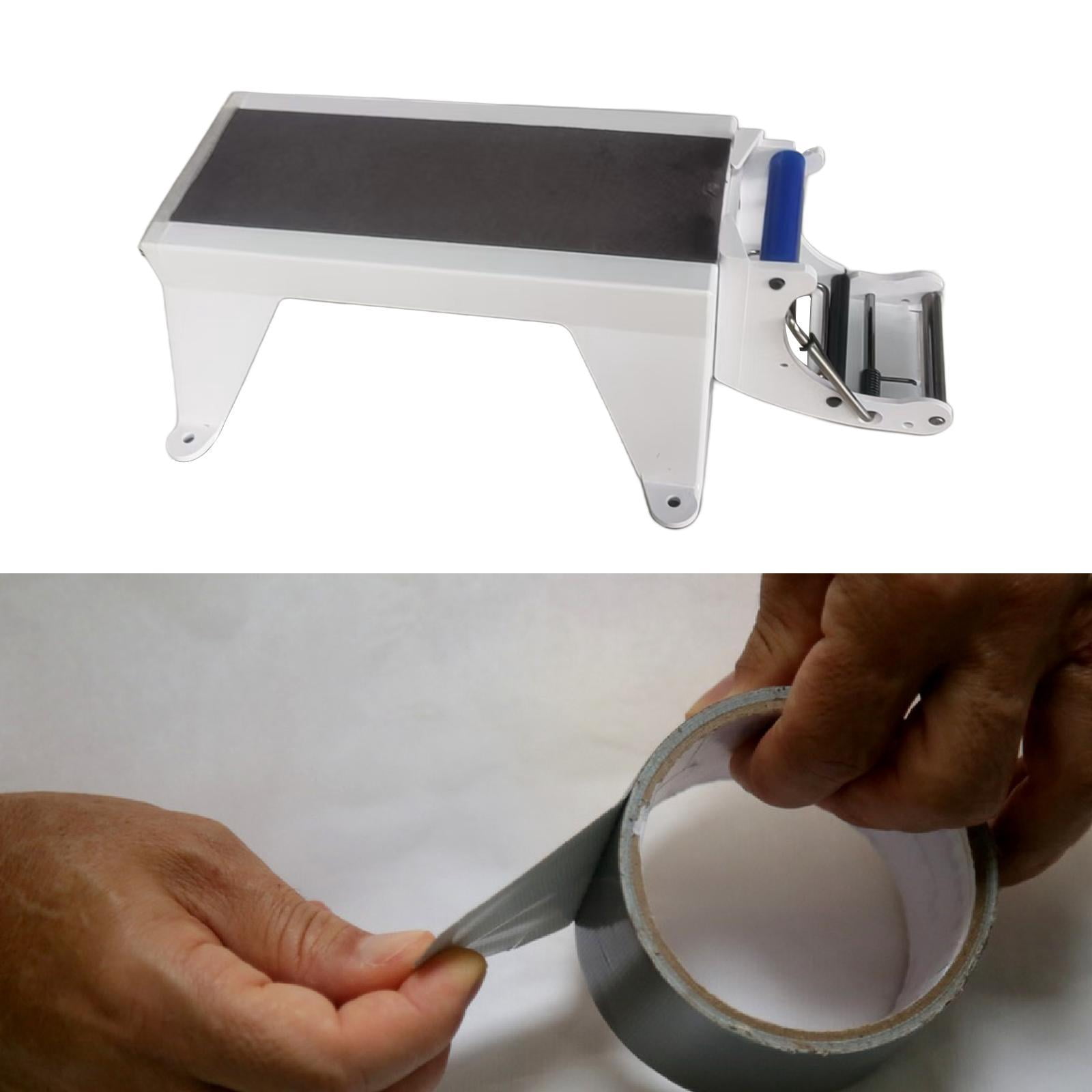 figatia Packing Tape Dispenser Tape Cutter 33.6x19x10cm Compact Built in Serrated Blade Space Saving for Shipping, Carton Accessories White