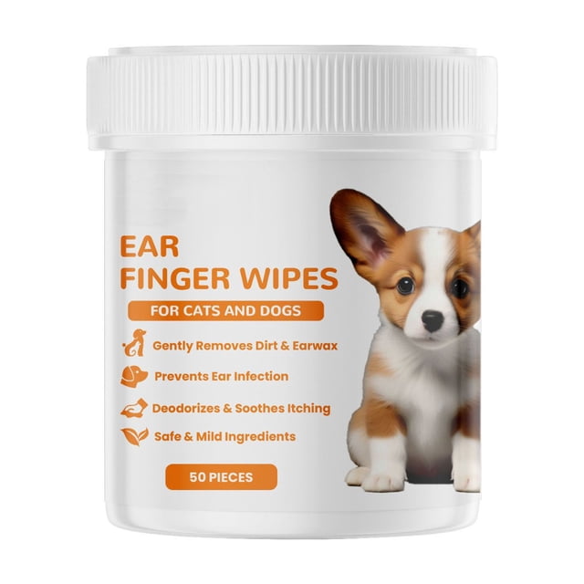 Oferta por tiempo limitado!Toallitas para limpiar dientes, oídos y ojos, aptas para perros y gatos, cuidado de los oídos, yemas de los dedos para eliminar cerumen, ácaros y limpieza de oídos, 5 ml