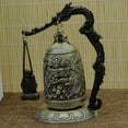 thumbnail image 4 of Metal Bell Carved Dragon Buddhist Clock Good Luck Feng Shui Ornament Decoration, 4 of 8