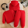 thumbnail image 5 of LvhaoGJOB Kids Kids 2-Piece Outfit Set - Fleece Lined, Hooded, Elastic Waist, 5 of 7