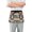 Adorable Bulldog, variant on Bulldog with Scarf Server Apron with 3 Pockets Waterproof Waitress Waist Short Apron for Man Woman 12 Inches