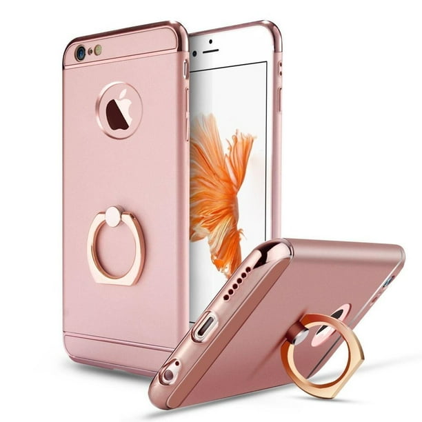 Rose Gold Ring Kickstand Ultra Thin Hybrid Shockproof Protective Case Cover For Iphone 6s Plus 6plus Walmart Com Walmart Com