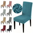 thumbnail image 2 of 1 pieza de tela Jacquard tamaño Universal funda de silla barata fundas de silla elásticas grandes funda de asiento para sala de estar 34 colores, 2 of 4
