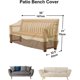 thumbnail image 2 of Garden Sofa Cover, Waterproof, 210D Oxford Fabric, Silver Coating, UV Resistant, 147 x 83 x 79 cmBeige, 2 of 5