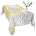 thumbnail image 2 of Yellow Grey Chrysanthemum Table Cloth Waterproof Tablecloths, Farmhouse Botanical Floral Modern Tablecloth Dining Table Cover for Kitchen Party Tabletop Outdoor, Rectangle Tablecloth 54x108 Inch, 2 of 9