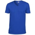 thumbnail image 1 of Gildan Mens Soft Style V-Neck Short Sleeve T-Shirt, 1 of 5