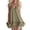 Army Green, variant on Women's V-Neck Bubble Hem Mini Dress Adjustable Strap Casual Summer Beach Dress