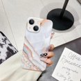 thumbnail image 2 of Compatible with iPhone 13 Case Marble Women Cute Slim Soft Silicone Gel Flexible Phone Case Protective for iPhone 13 6.1 INCH, 2 of 16