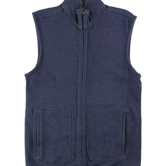 Tasso Elba Mens Layering Sweater Vest, Blue, Small