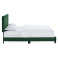 thumbnail image 4 of Pemberly Row Channel Tufted Performance Velvet Full Bed in Emerald Green, 4 of 8