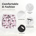thumbnail image 4 of Bixox Women's Pineapple Flamingo pattern 2 in 1 Running Shorts - Lightweight Athletic Workout Gym Yoga Shorts Liner with Pockets -, 4 of 7