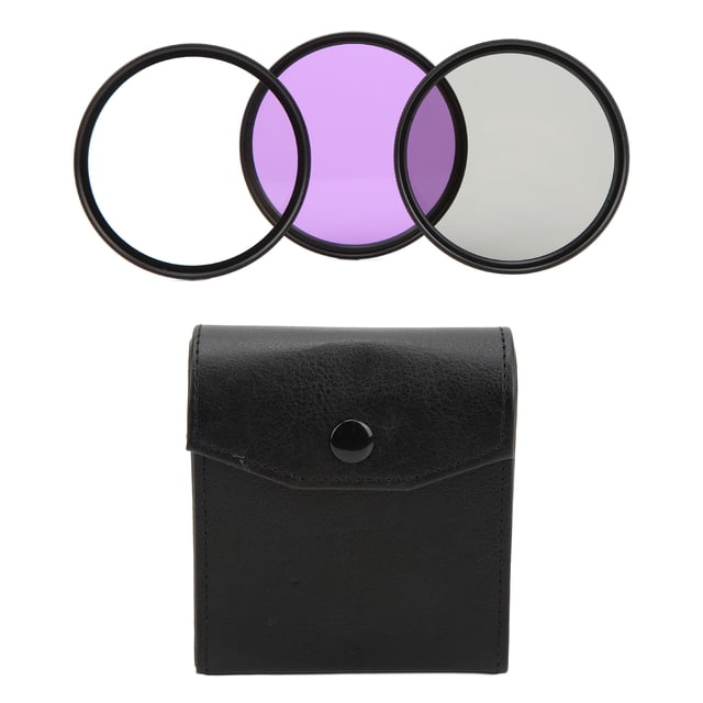Kit de filtro de lente Protector UV FLD Filtro púrpura Juego de polarizador CPL para cámara digital SLR de 62 mm (1487)