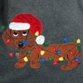 thumbnail image 3 of CafePress - Dachshund (Red) Tangled In Christmas Lights Women - Women's Traditional Fit Dark T-Shirt, 3 of 4