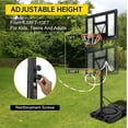 thumbnail image 4 of Basketball Hoop, Adjustable Outdoor Basketball Hoop, 4-10FT Portable Basketball Goal System with Enlarged Base and PC Backboard for Adult in Backyard/Driveway, 4 of 9