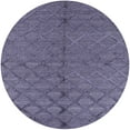 thumbnail image 1 of Ahgly Company Machine Washable Indoor Round Industrial Modern Dark Slate Blue Purple Area Rugs, 6' Round, 1 of 7