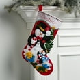 thumbnail image 3 of Bucilla Felt Applique 18" Christmas Stocking Kit, Dapper Snowman, 3 of 6