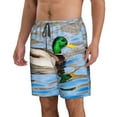 thumbnail image 2 of Logiee Mallard Duck Swimming In A River Print Mens Swim Trunks Quick Dry Board Shorts,Breathable Hawaii Beach Shorts Swimwear Bathing Suits-XX-Large, 2 of 6