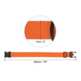 thumbnail image 2 of Luggage Strap with Combination Lock Luggage Tag and Loop 78"x2", 4 Set Adjustable Suitcase Belt, Orange, 2 of 6