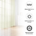 thumbnail image 3 of 2 Panels Window Sheer Curtains for Bedroom Living Room Not See Through Privacy Linen Textured Window Curtain t 52"×85", 3 of 8
