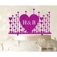 thumbnail image 1 of Monogram Cake Topper First Name Initial Heart Cake Topper, 1 of 1