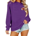 thumbnail image 6 of Kaondbfi Womens Football Embroidered Sweatshirt Casual Crewneck Pullover Long Sleeve Tops for Football Fans Fall Essentials Clothes, 6 of 6