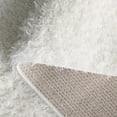 thumbnail image 5 of SAFAVIEH Lindsay Deborah Solid Polyester Shag Area Rug, Ivory, 5'3" x 7'6", 5 of 7