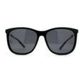 thumbnail image 2 of Polarized Womens 90s Designer Sport Horn Rim Sunglasses All Black, 2 of 4