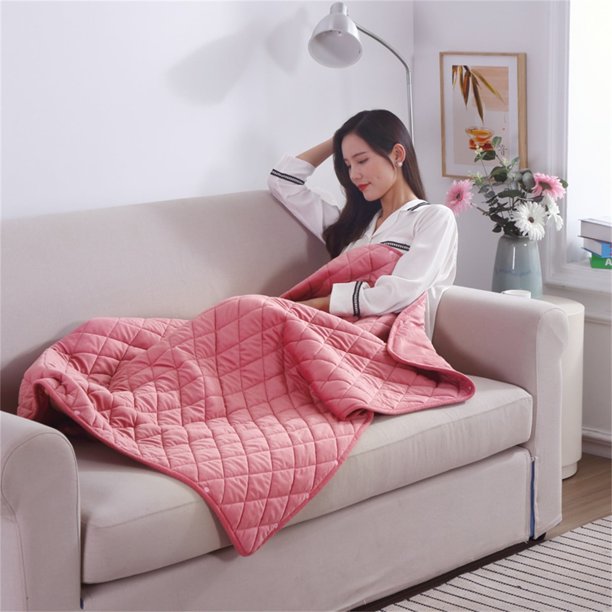 Manta eléctrica Thsue con protección contra sobrecalentamiento, manta eléctrica USB de 5 V, lavable a máquina, suave, de 75 x 120 cm, para el hogar, viajes, oficina, con cable de extensión de 120 cm.