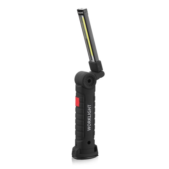 Rechargeable COB LED Slim Work Light Lamp Flashlight Inspect Folding Torch 18650 (Large)