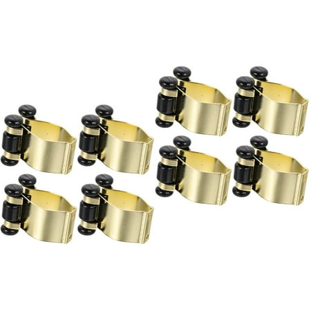 8 Pcs Fishing Rod Clip Pole Clamp Storage Shelves Pool Stick Holder Wall Mount Bar