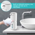 thumbnail image 4 of Automatic Soap Dispenser 500mAh Rechargeable Touchless Soap Dispenser 380ML 4 Levels Adjustable Electric Foam Soap Dispenser IPX5 Waterproof for Bathroom Kitchen, 4 of 9