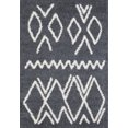 thumbnail image 2 of A2Z Rug Modern & Traditional Moroccan 5536 Dark Grey Shaggy Area Rug, 2 of 7