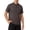 Coffee, variant on LMOIPLI Mens Short Sleeve Mandarin Collar Henley Shirt Soft Breathable Casual Top for Daily and Business Casual Wear Navy L