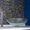 thumbnail image 3 of VIGO Glass Round Vessel Bathroom Sink in Iridescent with Duris Faucet and Pop-Up Drain in Matte Black, 3 of 7