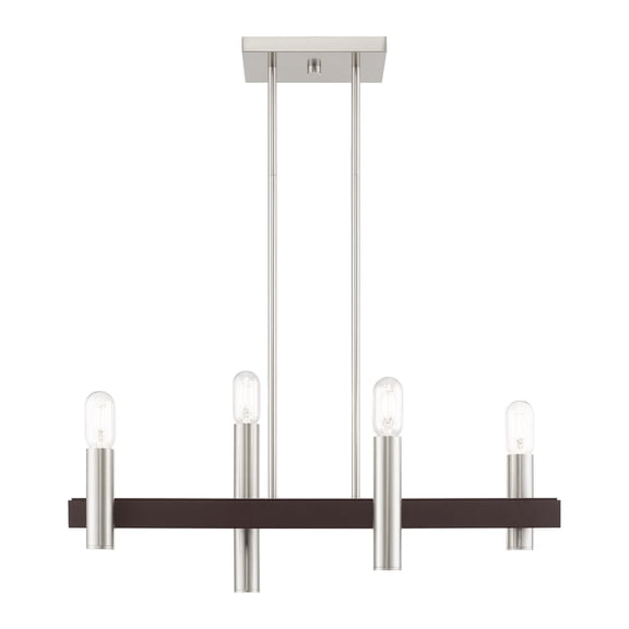 Livex Lighting - Helsinki - 4 Light Chandelier in Mid Century Modern Style -
