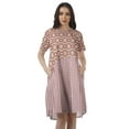 thumbnail image 1 of Moomaya Short Sleeve Dresses Plus Size Women Scoop Neck Mini Tunic Dresss, 1 of 4