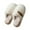 White, variant on Luxalzxs Fuzzy Slippers Women Slip-on Bedroom Slippers, Closed Toe Winter Warm House Shoes Soft Plush Indoor Outdoor Memory Foam Slippers Non-Slip Cute House Slippers for Cold Weather
