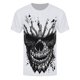 thumbnail image 1 of Grindstore - Camiseta ilustración de calavera para hombre caballero (Blanco), 1 of 2