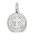 thumbnail image 3 of 925 Sterling Silver Baptism Disc Charm Pendant, 3 of 6