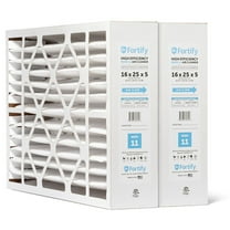 Fortify 16x25x5 MERV 11 Replacement for Lennox X6670, HCF16-11 HVAC Furnace Filter. (2-Pack) Actual Size: 15.75 x 24.75 x 4.38