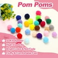 thumbnail image 3 of Uxcell Pom Poms, Small Pom Pom Balls Fuzzy Craft Pompoms for Crafts Arts DIY Decorations Crafting Supplies Lake Blue, 3 of 5