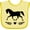 Banana and Yellow, variant on Inktastic Horse for Girls Girls Baby Bib