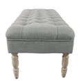 thumbnail image 5 of HomePop Classic Tufted Medium Bench - Gray Woven, 5 of 10