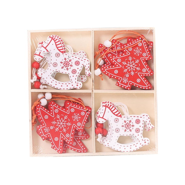 12 UNID Árbol de Navidad Colgante Reutilizable Decorativo Hecho Joyería de Navidad Ornamentos Colgantes de Navidad para - A un Sunnimix Colgante de árbol de Navidad